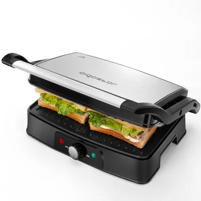 Produktbild von Aigostar Grill Kontaktgrill 30HFA 1500W Panini Toaster mit Temperaturregler