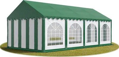 Immagine prodotto di TOOLPORT 4x8 mTendone per feste PREMIUM PVC verde 100% impermeabile Tendone da esterno Tenda party