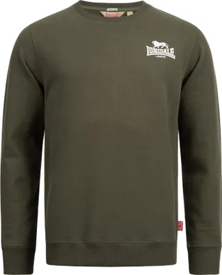 Zdjęcie produktu dla Męska bluza z okrągłym dekoltem, wąski krój LONGRIDGE Olive/White XL Lonsdale