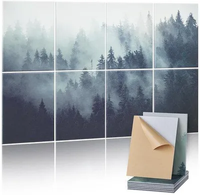 Produktbild von Famanu Akustikpaneel 8 Stück 160x60x1cm selbstklebend im Holzdesign