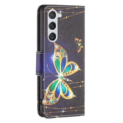 Produktbild von Für Samsung Galaxy S25 5G Kunstleder Tasche Hülle Book Wallet Motiv Design Etuis