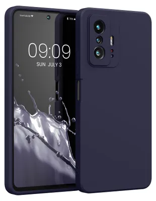 Produktbild von kwmobile Hülle kompatibel mit Xiaomi 11T / 11T Pro Hülle - gummierte TPU Silikon Handyhülle - Schutzhülle für kabelloses Laden - Case in