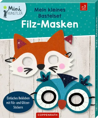 Produktbild von Mini-Künstler Mein kleines Bastelset: Filz-Masken - Fuchs / Eule