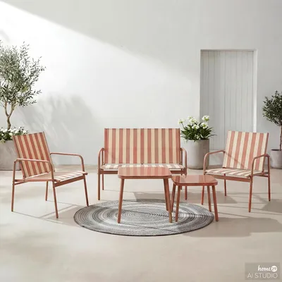 Produktbild von home24 Sitzgruppe - 5-teilig - Stahl