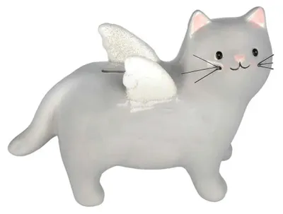 Produktbild von bb Klostermann GmbH Spardose Flügel Katze
