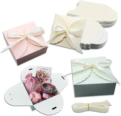 Image de Boîtes-cadeaux en carton, lot de 30, 9 x 9 x 5 cm, idée cadeau DIY