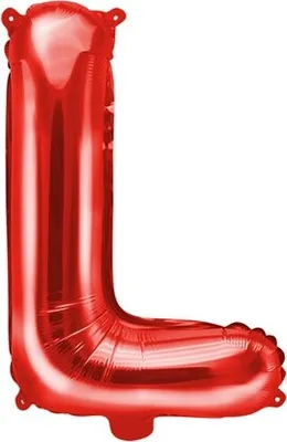 Produktbild von Folienballon Buchstabe „L“, 35cm, rot