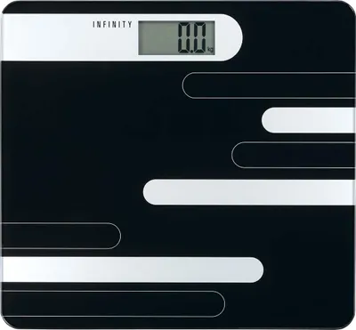 Produktbild von Melissa 16690073 - Personenwaage - 180 kg - Schwarz Silber