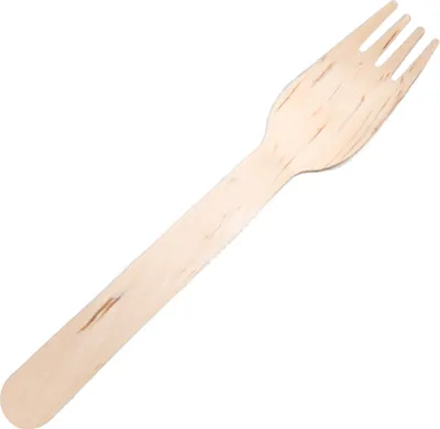 Produktbild von Holzgabel Einweggabel 16,5 cm, 1000 Stück