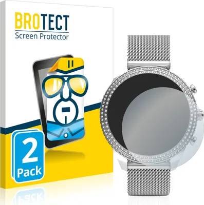 Produktbild von 2x Für Fossil Stella (6. Gen) Schutzfolie BROTECT Displayschutz Display Schutz Folie Klar Transparent