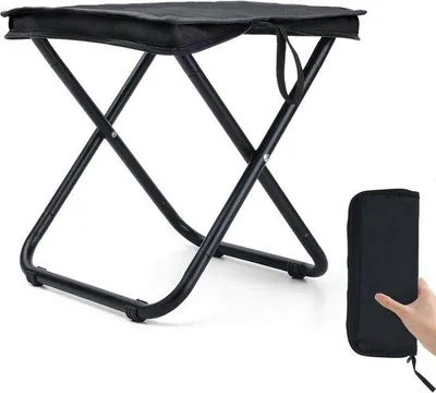 Produktbild von Famanu Campingstuhl 33 cm - Leichter Klapphocker für Outdoor-Aktivitäten