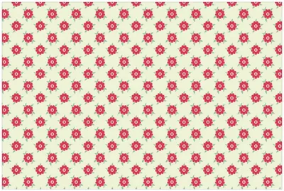 Produktbild von Wallario Premium Glasbild, freischwebende Optik, kräftige Farben, Größe 90 x 60 cm Motiv Muster mit Blüten und Blättern