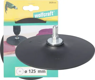 Obrázok produktu pre Brúsny kotúč pre vŕtačku 125 mm Wolfcraft