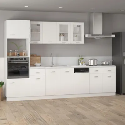 Produktbild von "2026 Aktion"Schubunterschrank minimalistisches Design - CLORIS - Buffetschrank - Lyon Weiß 80x46x81,5 cm Holzwerkstoff - DEMöbel7763037
