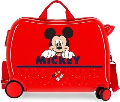 Obrázek produktu pro JOUMMABAGS Dětský kufřík na kolečkách Mickey Happy MAXI ABS plast, 50x38x20 cm, objem 34 l