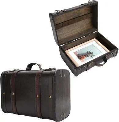 Immagine prodotto di Armadio in legno – Design vintage – Ideale per studi fotografici – Utile per accessori e decorazioni – Per una vita più confortevole