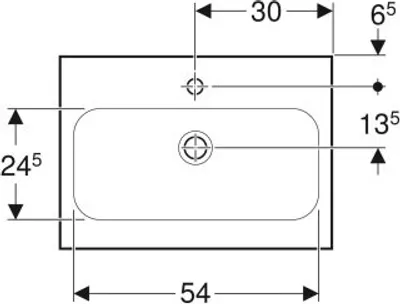 Produktbild von Geberit 501841005 iCon Light WT 60x42cm, verk. Ausld.