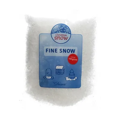Produktbild von Kunstschnee Schneeflocken fein PE L.22cm B.15cm H.3cm weiß 100 gramm