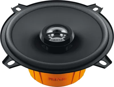 A studio shot of a car speaker.