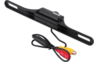 Image de Caméra de recul, caméra noire de rétrovision -plaque d'immatriculation Antiwear vision nocturne 7 LED Waterpoof pour la conduite de sécurité