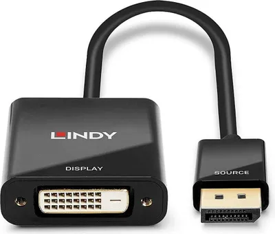 Zdjęcie produktu dla Adapter LINDY DisplayPort i DVI-D 0,17 m