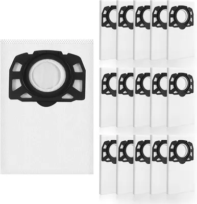 Produktbild von 16 Stück Staubsaugerbeutel für Kärcher WD4 WD5 WD6 WD5 P WD6 P MV4 MV5 MV6 Ersatzbeutel KFI 487 für Kärcher 2.863-006.0 Nass Trockensauger