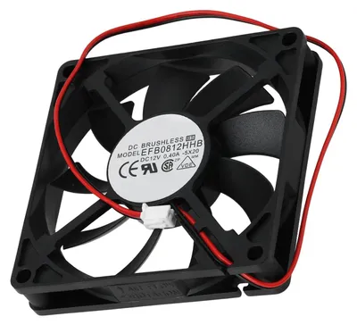Image de Ventilateur 2 pôles EMSea, 80 x 80 x 15 mm, 12 V, 0,40 A, compatible avec Delta EFB0812HHB, ventilateur sans balais 8015