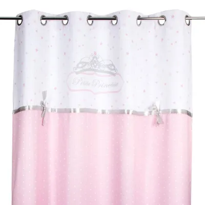 Produktbild von Kindervorhang "bandprinzessin" rosa 140x260cm  - Atmosphera créateur d'intérieur
