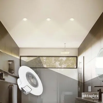 Productafbeelding van Inbouwspots LED 6 x 5W Warm Wit 2700K IP44 voor Badkamer