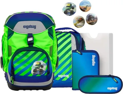 Imagen del producto de Set de mochila escolar "TruckBär" - Azul