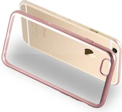 Produktbild von Cadorabo Hülle für Apple iPhone 6 / 6S Etui in Rosa Schutzhülle Handyhülle TPU Silikon Cover Case