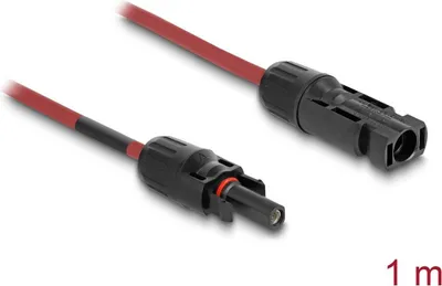 Immagine prodotto di Cavo solare DL4 4 mm² maschio-femmina 1 m rosso IP67 per impianti fotovoltaici