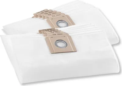 Produktbild von 10 Original Kärcher Vlies-Staubsaugerbeutel für T 7/1 Adv Filtertüten