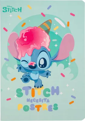Obrázek produktu pro Zápisník A5 60k line Patio Disney Fashion Stitch pattern 4 2024