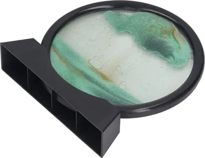 Produktbild von 7 Zoll bewegliches Sand-Kunstbild, entspannende Dekoration, 3D-Treibsand-Gemälde, Nachbildung für Zuhause, Schreibtisch, Büro, Grün