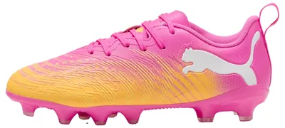 Productafbeelding van PUMA Future 9 Play FG/AG jeugdvoetbalschoen, kleur: Poison Pink-Sun Stream-Bright Aqua