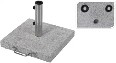 Produktbild von Schirmständer GRANIT BT 45x45 cm grau Balkonschirmständer
