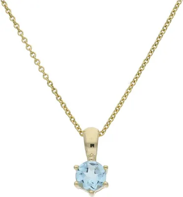 Produktbild von JuwelmaLux Anhänger 333/000 (8 Karat) Gold mit Blautopas JL39-02-0430