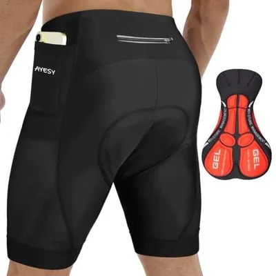 Zdjęcie produktu dla Spodenki rowerowe męskie żelowe 3D gel padded oddychające dla mężczyzny