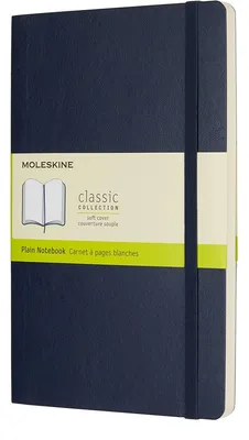 Image de MOLESKINE QP618B20 Carnet MOLESKINE Classic Collection, format A5 environ, vierge, couverture souple bleu saphir, 192 pages, 1 pièce