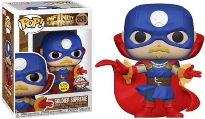 Zdjęcie produktu dla Funko POP Infinity Warps 858 Soldier Supreme glow Special Edition Limitowana Świecąca Figurka Kolekcjonerska