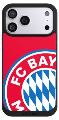 Produktbild von NIVOCASE Handyhülle für Apple iPhone 17 Pro Max Hülle NIVOpure Case Schwarz FC Bayern München FCB Offizielles Lizenzprodukt