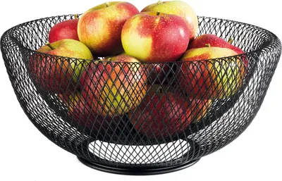 Image de APS Wire Brot- und Obstkorb, Höhe: 140 mm, ø: 310 mm, schwarz