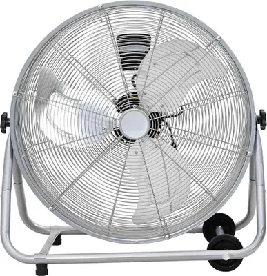 Produktbild von vidaXL Trommelventilator Mit Rad Silber 73 x 42 x 70 cm Aluminium