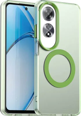 Produktbild von Magnetisch Hülle für Oppo A60, Schlank Durchscheinend Matt Stoßfest Handyhülle Grün