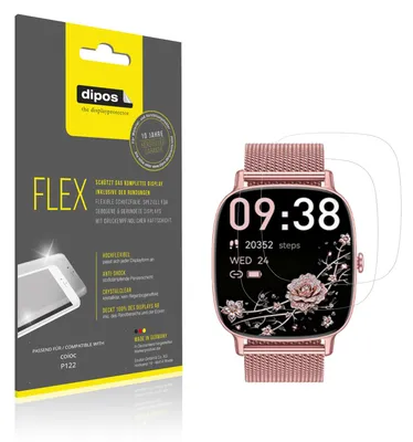 Produktbild von 2x Schutzfolie für coioc P122 Folie, 100% Displayabdeckung, dipos Flex