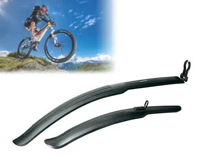 Immagine prodotto di Coppia di Parafanghi per Bicicletta Universali con Kit di Montaggio