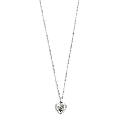 Produktbild von Xenox Damen Halskette mit Herz/Engel Anhänger Sterling Silber 925 Power Tower - XS3549