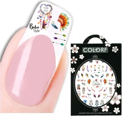 Produktbild von 3D Nagel Sticker Nail Art Aufkleber Traumfänger Dreamcatcher Federn Aufkleber