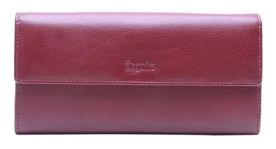 Zdjęcie produktu dla Skórzany portfel Esquire Viktoria Ladies Long Wallet Bordeaux ciemnoczerwony
